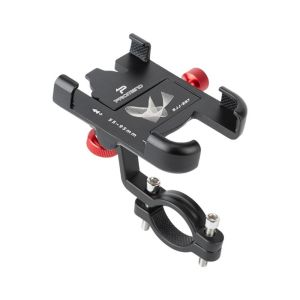 DSFSI 360° Rotatable MTB Phone Mount Aluminum Adjustable Bicycle Phone Holder Easy Installation Non-Slip Grip Cycling Bracket