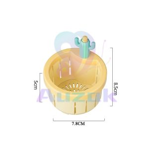 AUK. Kitchen Sink Drain Strainer Anti-clogging Food Waste Catcher Sink Drain Basket Cactus Design