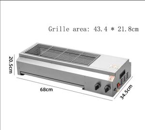 Mideca gas BBQ grills Commercial lpg gas bbq outdoor Chicken barbecue grill machine equipment