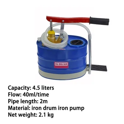 DEKES 4.5/10L Manual Oil Gear Oil Filler Transmission Fluid Filling Pump Tanker Gearbox Oil Filler