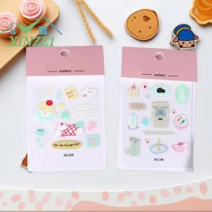 XZ✨✨✨ Dễ Thương Phim Hoạt Hình 3D Mèo Chó Pha Lê Epoxy Nhựa Dán Kawaii DIY Tạp Chí Sticker Cho Điện Thoại Di Động Máy Tính Xách Tay Trang Trí Nội Thất