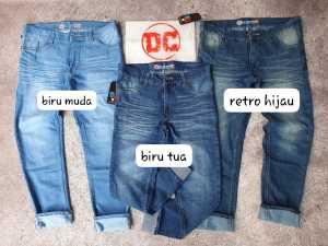 CELANA jeans panjang pria skinny motif ringkel