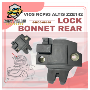 TOYOTA ALTIS ZZE142 2008 VIOS NCP93 REAR BOOT LOCK BONNET WITH ACTUATOR CENTER LOCKING GUN MOTOR BONNET BELAKANG 3 PIN