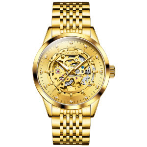OLEVS 9920 Automatic Mechanical Watches For Men Stainless Steel Band Business Waterproof Men Wristwatches Luminous