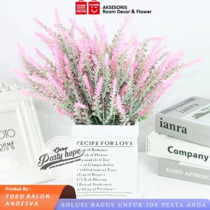 Bunga Lavender / Bunga Plastik Tanaman Artifical Bunga Palsu Lavender