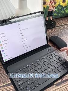 [OKLIFE. SG]Bluetooth 5.3 Wireless Keyboard Mouse Combo Quiet Portable Slim Keypad Multi‑Color for Phone Tablet