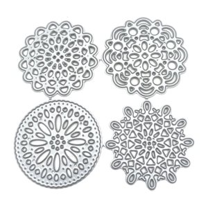 Round Lace Metal Cutting Dies Template Decorative Embossing Die Template DIY Wedding Invitation Cards Making Supplies