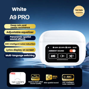 (1-3 Days Delivered)Bluetooth Earphone Wireless Earbuds Touch Control screen Active Noise Cancelling Headset Sport Gaming Headphones IPX4 waterproof