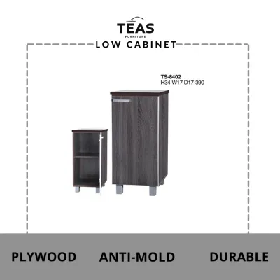 TEAS Plywood 40CM*40CM*85CM Dark Grey Depth Kitchen Cabinet/Water filter Machine Cabinet/Multipurpose Cabinet/Storage Cabinet/Plywood Cabinet/Cuckoo Cabinet/Coway CabinetKabinet Dapur/Kabinet Rendah/Kabinet Simpanan/厨房柜/下桌