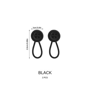 10MM Button Extension Buckle Resin with Elastic Shirt Collar Extender Cuff Collar Elastic Buckle Telescopic Button Elastic Collar Extenders Button Extenders for Shirt Dress Trousers Coat Collars Free Sewing Waistband Expander