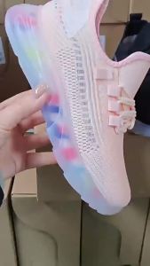WomenS Coconut Shoes Summer Mesh Breathable Jelly Sole Color-Changing Trendy Casual Versatile Sports White Sneakers