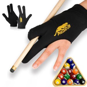Snooker Billiard Cue Glove Left Hand Pool Three Finger Open Glove Men Women Pool Anti Slip Rod Gloves Bare Finger Table Tennis Gloves