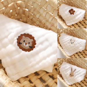 Không gây dị ứng khăn em bé cotton 6 lớp vải gạc nhanh chóng hấp thụ nhanh chóng làm khô nhẹ nhàng cho da nhạy cảm tắm