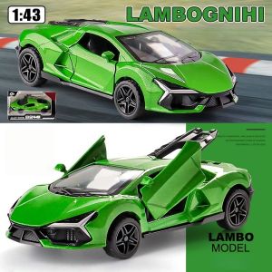 CuddleCove 1:43 Scale Alloy Pull Back Sports Car Model Alloy Pull Back Open Door Rubber Tyre Kid Collection Toy