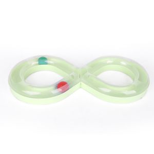 Funny Non-slip Cat Track Ball Toys Interactive Kitten Training Turntable Tunnel Toy Plastics Cats Disk Ball Toy