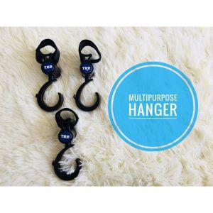 PREMIUM MULTIPURPOSE STROLLER TRB & CARSEAT HOOK HANGER 360 ROTATABLE STRAP
