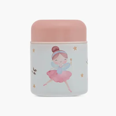 Babyshop Juniors Elephant Print Stainless Steel Food Jar - 290 Ml