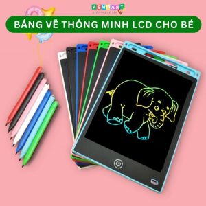 Bảng viết tự xóa LCD đa sắc đơn sắc bảng vẽ điện tử thông minh 8.5 inch 10 inch 12inch cho bé tập vẽ viết