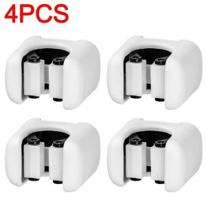 Polocat 4Pc Non Punching Wall Mounted Mop Clip Self-adhesive Hooks Mop Holders Non Slip Brush Broom Hanger Racks Storage Accessories