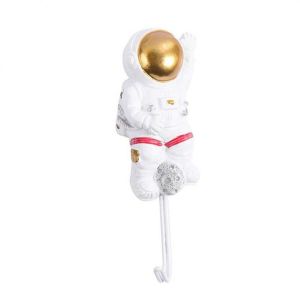 SKYJS Modern Self-Adhesive No Trace Wall Hanger Strong Viscose Home Decor Key Holder Bathroom Accessories Wall Hook Astronaut Hook