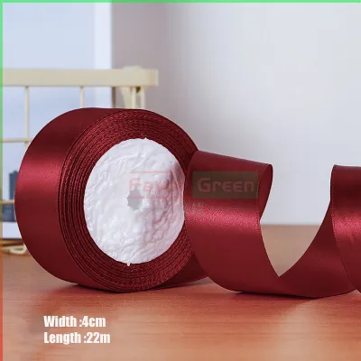 4cm Ribbon 25 Yards/roll Satin Ribbon Roll Gift Packaging Ribbon Flower Making DIY Birthday Riband