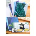 Postcard dạ quang vô diện hộp ảnh bưu thiếp nhiều tấm quà tặng trang trí đẹp. 