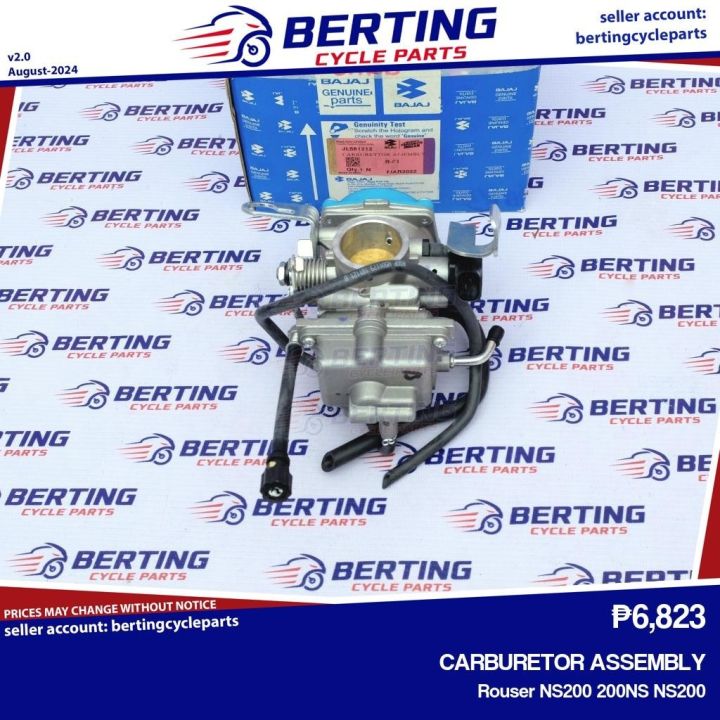 CARBURETOR ASSEMBLY Rouser NS200 200NS NS200 Genuine JL581212