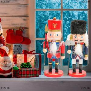 [COD] FUSHI0 Giáng sinh bằng gỗ nutcracker người lính truyền thống sơn nutcracker con số lễ hội thu giáng sinh bên cho nhà