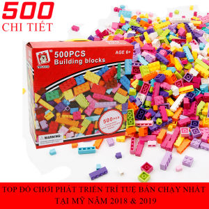 Bộ đồ chơi lắp ráp 500/1000 chi tiết đồ chơi trẻ em lắp ráp giúp bé phát triển toàn diện chất liệu nhựa an toàn