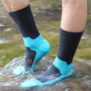 MUQZI Winter Skiing Men Waterproof Socks Thickened Breathable Waterproof Socks Skiing Sock Snow Warm Wading Sock Cycling Camping