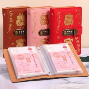 SZXBOGS Get Rich Overnight 100 Envelopes Money Saving Challeng PU Save Money Mini Binder Savings Challenge Funny Waterproof Savings Challenges Sheets Lovers