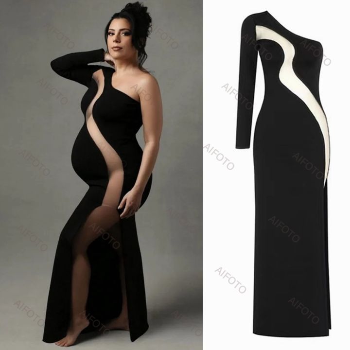 Custom Made See Through Ruffled Tulle Lace Maternity Evening Gowns With  High Side Split For Maternity, Prom, And Formal Parties From Newdeve,  $73.43 | DHgate.Com