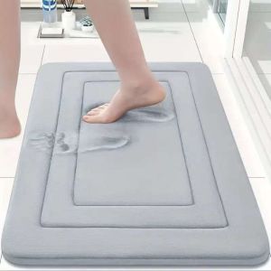 NHG Non-Slip Bathroom Mat Quick Dry Absorbent Door Mat Long Strip Thickened Floor Mat Bathroom