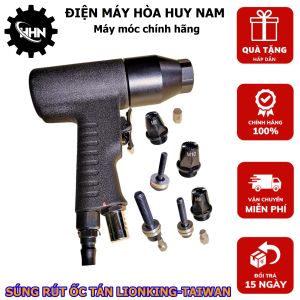 Súng rút ốc tán ecu dùng hơi LION KING Đài Loan  chuyên dụng rút ốc M6 M8 M10