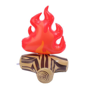3D Campfire Balloon Thicken PVC Artificial Fake Fire Inflatable Flame Balloons Outdoor Camping Props Bonfire Party Decorations