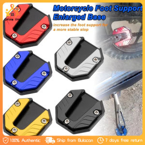Universal Motorcycle Kickstand Extender Universal FootSide Stand Extension Support Plate Anti-skid Aluminum Alloy Motorcycle Kickstand Pad - Anti-skid Design