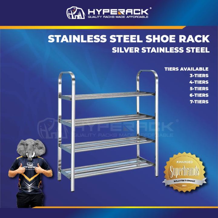 HYPERACK ™️[Ready Stock] Rak Kasut Stainless Steel Rack Shoe Rack Shoe ...