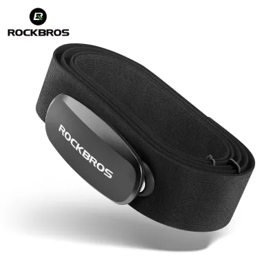 ROCKBROS Smart Heart Rate Sensor Bluetooth ANT+ Dual Mode 800H Long Battery Life HRM812 Heart Rate Sensor IP67 Waterproof Smart Heart Rate Monitor Fast Wake-up Switch-free Design