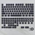 【Keycap only】gmk wob Keycap 129 phím anh đào hồ sơ PBT năm mặt thăng hoa tối giản màu đen Nhật Bản keycaps với 2U 1,75u ca cho công tắc Cherry MX Bàn phím cơ. 