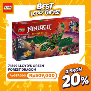 LEGO Ninjago 71829 Lloyds Green Forest Dragon (128 Pieces) Mainan Building Block Toys