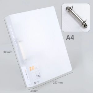 LIWU Office Document Binder File Folder 2 Holes D-shaped Lever Arch File  Plastic Transparent Folder