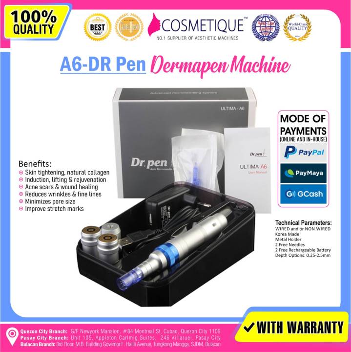Pen Dermapen A6 for Acne scars and collagen production Scar