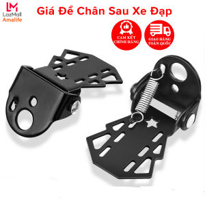 [2 Chiếc] Giá Để Chân Sau Xe Đạp Chịu Tải Trọng 100kg Có Thể Gấp Gọn – Bộ 2 Chiếc Giá Để Chân Chính Hãng Amalife