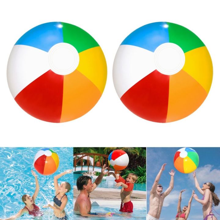 STRUCTURE Big Inflatable Beach Ball PVC 30cm Rainbow Beach Ball Fun ...