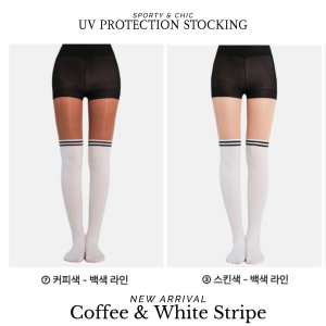 [U will be loved]  UV 차단 스타킹 니삭스_골프/아웃도어_Stocking Quần Tất Dài Golf Nữ - Knee Socks_UV Protection