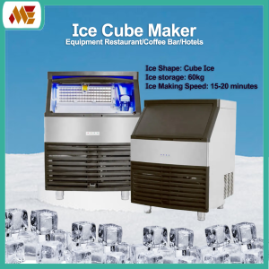 Ultra-fast Ice Making / Ice Cube Maker Machine 128kg/24hr for Restaurant/Coffee Bar/Hotels