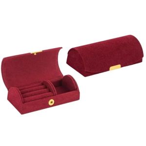 LIWU Vải nỉ Hộp đựng trang sức Khóa bấm Lớp lót mềm mại Hộp đựng nhẫn Di động Hộp đựng bông tai dành cho nhẫn