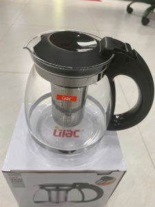 Bình pha trà Ấm trà thủy tinh Lilac S91 Bình lọc trà thuỷ tinh chịu nhiệt có lõi lọc Inox 304 Dung tích 1500ml