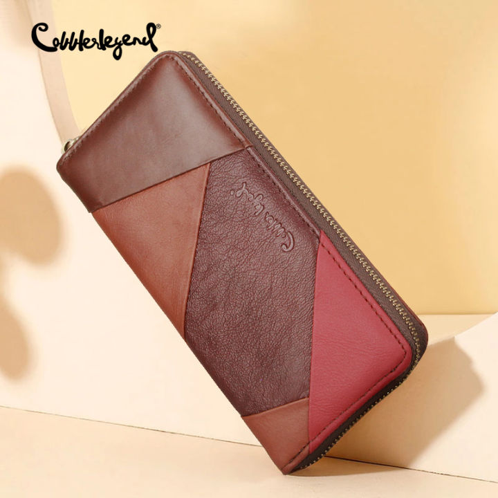 Women Wallet Genuine Leather Designer Female Short Anti Rfid Purse