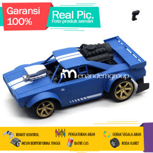 Mainan Mobil Remot Kontrol RC Sedan Retro Balap Muscle Car Batre Cas Asep